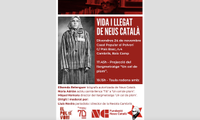 El Polvorí programa un acte sobre la «Vida i llegat de Neus Català»