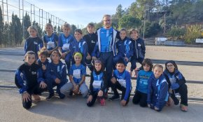 Tres primeres posicions del Club Atletisme Cambrils al cros de Maspujols