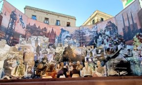 El cambrilenc Ignasi Cristià dissenya el pessebre de la plaça Sant Jaume de Barcelona