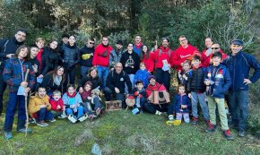 Els Diables Cagarrieres van a buscar el tió a la Selva del Camp