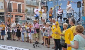 Acte per reclamar la llibertat dels presos polítics quan es compleixen 10 mesos de l'empresonament dels Jordis