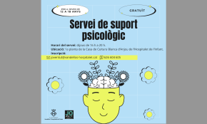 L'Ajuntament de Vandellòs i l'Hospitalet de l'Infant ofereix un servei de suport psicològic gratuït al jovent