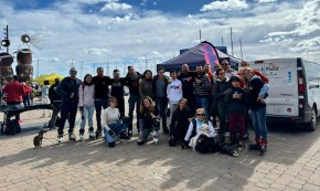 Els «rollers» cambrilencs se sumen a les Jornades de la Galera amb una ruta i una exhibició al Port (Conté galeria)