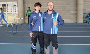 Aina Ferre del Club Atletisme Cambrils competeix en la prova dels 60 metres tanques del campionat d'Espanya sub16 