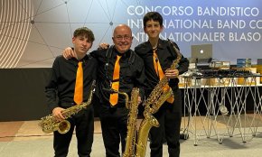 Luca Rusconi i Nil Arcas guanyen un segon premi al concurs internacional Filcorno d'Oro amb la Banda Simfònica de Reus