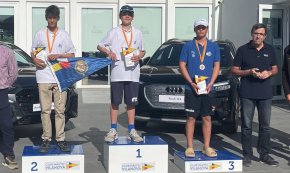 Iker Múgica, regatista del Club Nàutic Cambrils, recull el bronze al Campionat de Catalunya d'Optimist