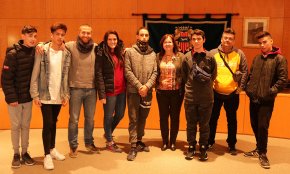 Alumnes de la Unitat d’Escolarització Compartida visiten l’Ajuntament