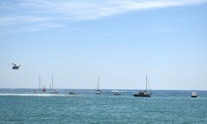 El Club Nàutic Cambrils, seu del darrer simulacre de Salvament Marítim