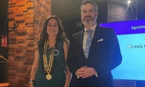 Aurora Fornos agafa el relleu de Joan Ball-llosera al capdavant del Rotary Cambrils
