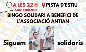 L'associació ANTIAN organitza un bingo solidari