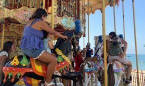 Saltirons i Gripau Blau celebren una jornada lúdica conjunta al voltant del parc del Pescador