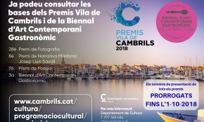 Es prorroga el termini de presentació d'obres per als premis Vila de Cambrils