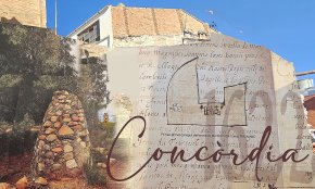 Montbriart recorda la Concòrdia amb un gran mural al carrer