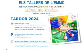 L'Escola Municipal de Música programa nous tallers familiar per a infants d'entre 6 mesos i 3 anys