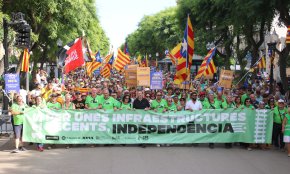 Clam per a la independència en la manifestació de Tarragona