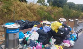 La vaga a Secomsa omple els contenidors a la Fontcoberta i el Molí d'Avall