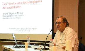 La conferència d'Agustí Segarra sobre el capitalisme i les revolucions tecnològiques enceta el Campus Extens de la URV