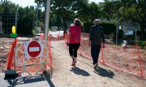 L'antic pas a nivell del camí del Corralet ja és història