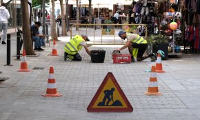 S'inicien les obres de millora de la pavimentació dels carrers de Lepant, de Narcís Monturiol i de Miquel Planàs