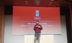 El documental «100 piquets, 30 anys bordeus» del casteller dels Xiquets de Cambrils, Eduard Rull, es projecta al Festival Cinema Castells