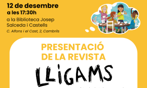 La revista infantil de drets humans «Lligams» presentarà, demà dijous, la seva segona edició a la Biblioteca Josep Salceda i Castells