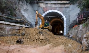 Les obres del túnel ferroviari de Roda de Berà s'han executat en un 70% i finalitzaran en el termini previst