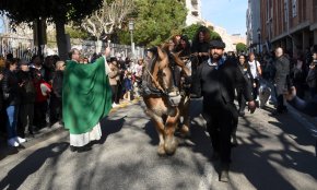 Una setantena de cavalls i dos carruatges protagonitzen els Tres Tombs de Sant Antoni (Conté galeria fotogràfica)