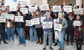 Tornen les protestes dels treballadors de l'Ajuntament: «Volem que es prenguin decisions dràstiques i valentes»