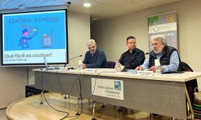 Cuina i solidaritat, en l'acte de presentació del llibre «Qué fácil es cocinar», de Josep Pallarols
