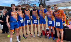 El cambrilenc Óscar Martínez, segon per equips al duatló de la Garrotxa-Castellfollit de la Roca