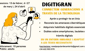 El taller gratuït «Digitigran» reprèn, demà, l'activitat de l'Escoleta Popular del Polvorí