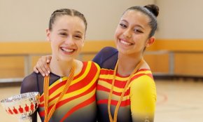 Les cambrilenques Thais Gómez i Marina Pouget posen rumb al Mundial de Patinatge Artístic