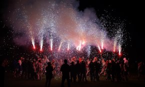 El foc il·lumina el Barri Antic a les portes de la Fira (Conté galeria)