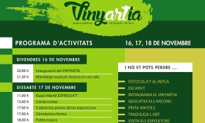 Vinyols i els Arcs prepara un novembre cultural amb una nova edició de Vinyartia i la Festa Major 