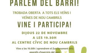 El Projecte de Dinamització Comunitària Intercultural programa, per demà, noves activitats al barri de Nou Cambrils