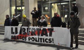 Clam per la llibertat dels presos polítics quan es compleixen tres mesos de l'empresonament dels Jordis