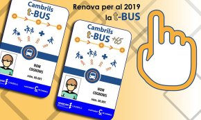 La targeta anual T-BUS de Cambrils ja es pot renovar pel 2019 