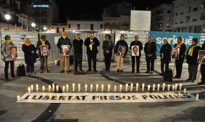 Acte en record dels presos polítics, 14 mesos després de l'empresonament de Jordi Sànchez i Jordi Cuixart