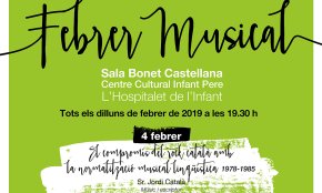 L'Hospitalet de l'Infant acollirà un nou cicle de conferències sobre la música aquest mes de febrer