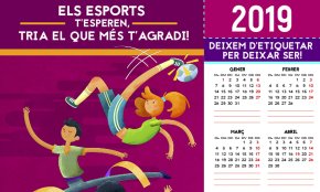 L'Ajuntament dedica el calendari per a la igualtat a fomentar la pràctica esportiva sense prejudicis de gènere