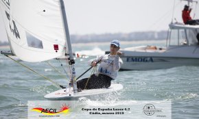 Ricard Castellví, guanyador de la Copa d'Espanya de Làser 4.7