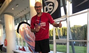 Medalla d'or de Joan Carles Adell del Cambrils Club Natació als campionats de Catalunya de llarga distància