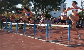 Sandra Rebollo, or a l'heptatló s-18 al campionat territorial de proves combinades disputat a Cambrils