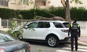 Temporal i tall circulatori a la via fèrria