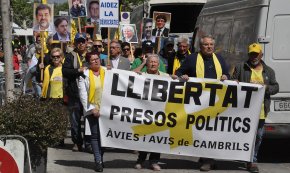 Els Avis i Àvies reclamen pensions dignes, amb motiu de la celebració de l'1 de maig