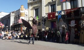 La Farnaca, colla convidada pels gegants Déus al Fabulari 2019 de l'Hospitalet de Llobregat