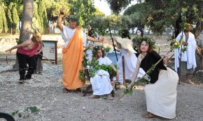 Els misteris del Déu Bacchus reviuen a la Vil·la Romana de la Llosa