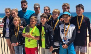 L'equip G2 d'Optimist del Club Nàutic Cambrils, campió de Catalunya per equips per tercer any consecutiu