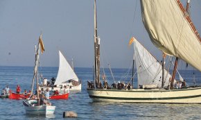 Un mar tranquil i en calma facilita la recreació de la XIV Festa de l'Ormeig
