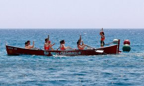 El Club Rem Cambrils obté la seva primera victòria a la Lliga Catalana de Llagut